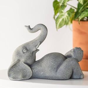 Gray Elephant Sculpture